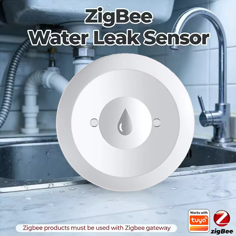 Kitchen Appliances Video - Czujnik zalania wodą Zigbee, detektor wycieku,