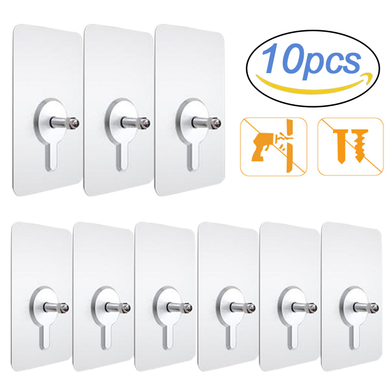 Kitchen Appliances Cabinet - 10 szt. Półka samoprzylepne haki ścienne