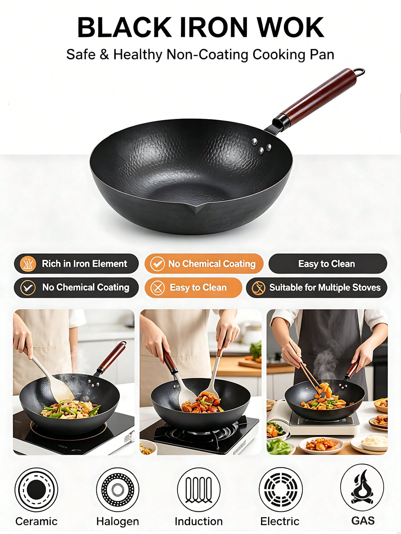 Patelnia wok o średnicy 13 cal – Wok Electric Flat recenzja i cena