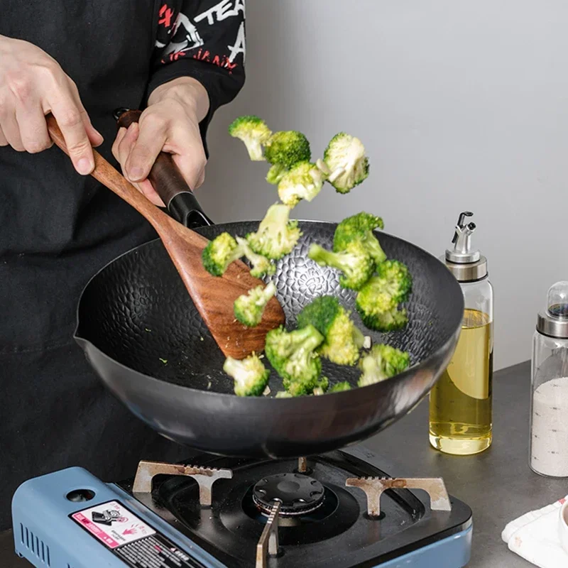 Wok ze stali węglowej 32 cm, z – Wok Electric Flat recenzja i cena