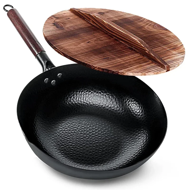 Wok ze stali węglowej 32 cm, z – Wok Electric Flat recenzja i cena